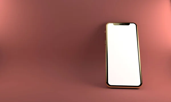 Mockup Del Cellulare Rendering Pubblicità Illustrazione — Foto Stock