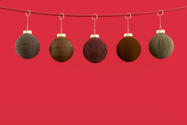 Christmas balls minimalist wallpaper . 3d rendering . 3d illustration. Merry Christmas concept