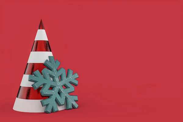 Christmas tree minimalist wallpaper . 3d rendering . 3d illustration. Merry Christmas concept