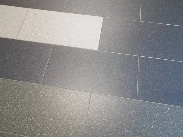 Black and white and grey floor tiles — Stock Photo, Image