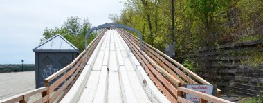 Quebec, Kanada Fransızca kendi risk işareti slayt kapalı kullanım