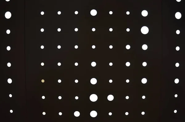 Vitt cirkel ljus på vägg eller bakgrund — Stockfoto