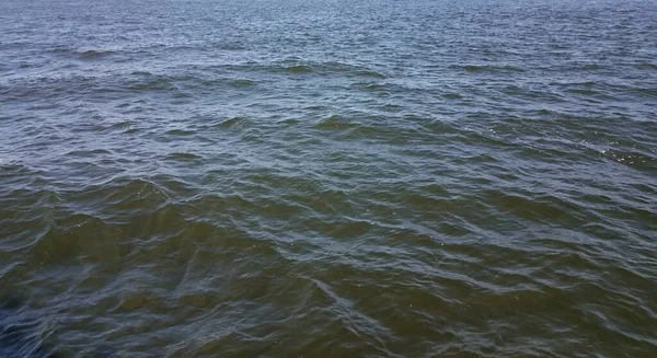 Vagues Dans Océan Bleu Trouble Eau Mer Lac — Photo