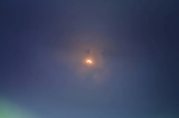 Sun Moon Partial Solar Eclipse — Stock Photo, Image