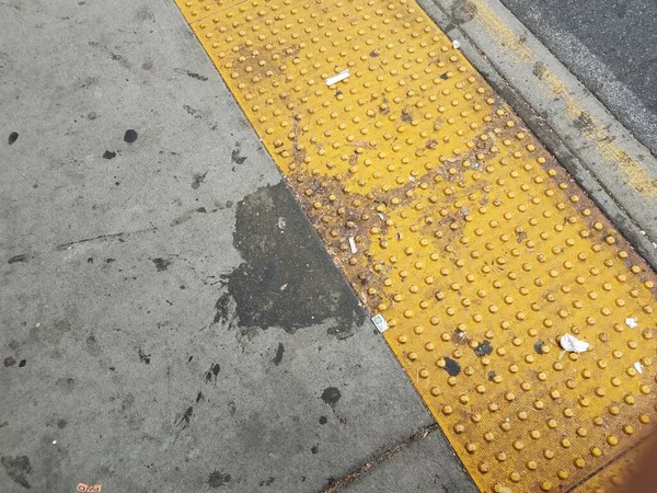 Stain Spill Dirty Grey Cement Yellow Bumps — Stock Photo, Image