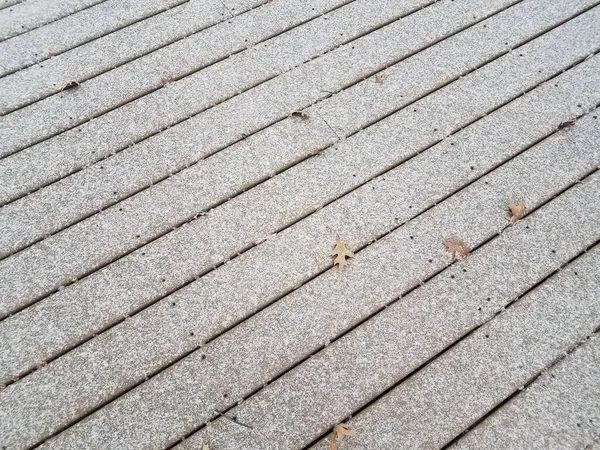 Snönederbörd Och Brädor Eller Däck — Stockfoto