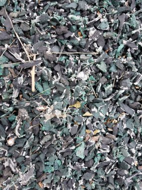 Oyun alanı için geri dönüştürülmüş mavi ve siyah kauçuk yüzey