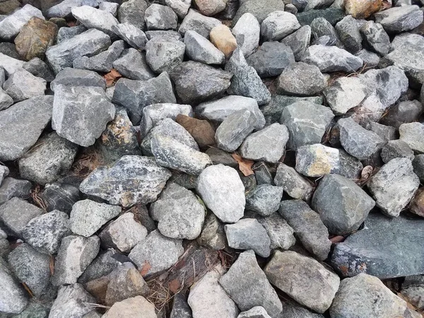 Grandes Piedras Grises Blancas Suelo —  Fotos de Stock