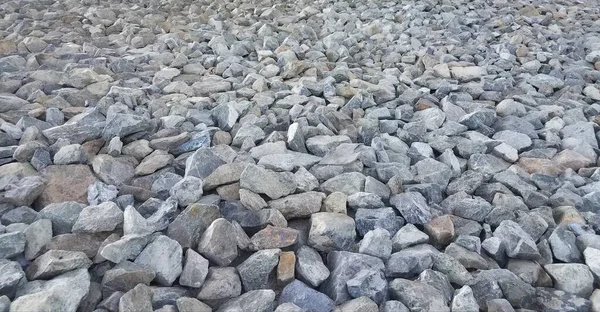 Viele Graue Und Blaue Felsen Auf Dem Boden — Stockfoto