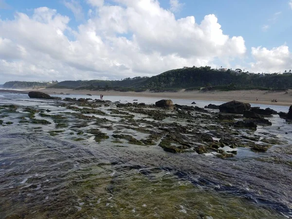 Felsen Und Meerwasser Strand Gezeitenpool Isabela Puerto Rico — Stockfoto