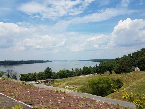 Fort Washington Mit Blick Auf Den Potomac Und Den Himmel — Stockfoto