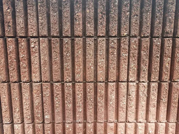 Różowy Cement Lub Betonowy Prostokąt Ceglany Ściana Linii — Zdjęcie stockowe