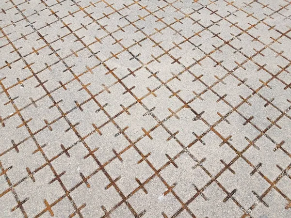 Grey Square Floor Tiles Lines Ground Background — Stock Photo, Image