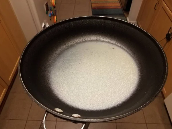 Graxa Gordura Uma Frigideira Frigideira Cozinha — Fotografia de Stock