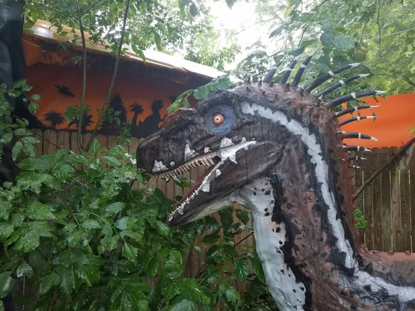 Dinosaurier Mit Scharfen Zähnen Wald Oder Wald — Stockfoto