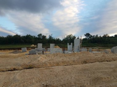 Porto Riko 'daki arsalarda yeni ev inşaatı ya da inşaat