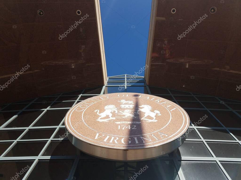 A county of fairfax virginia logo on building