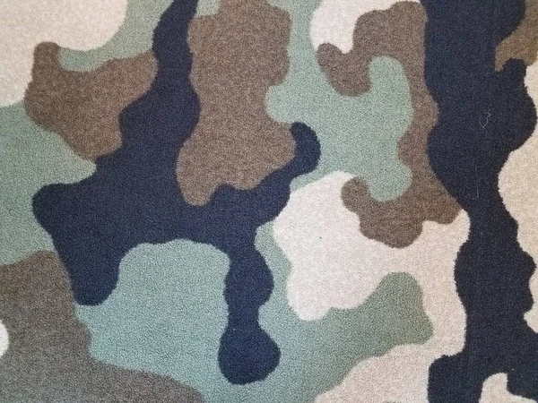 Zwart Bruin Groen Camouflage Ontwerp Tapijt Tapijt — Stockfoto