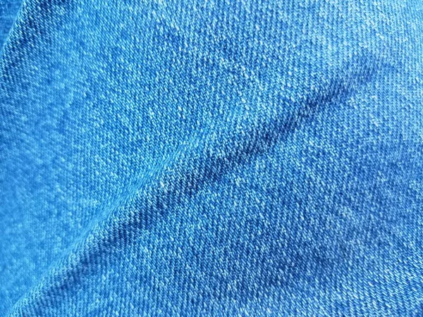 Niebieskie Dżinsowe Tkaniny Lub Tkaniny Zagięciem Lub Zagięciem — Zdjęcie stockowe