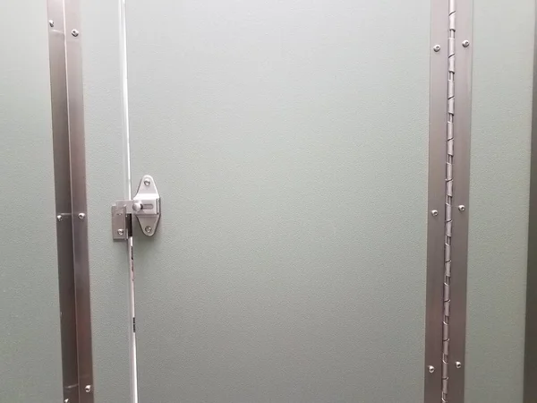 Porte Verrouillée Verrouillée Sécurisée Salle Bain Des Toilettes — Photo