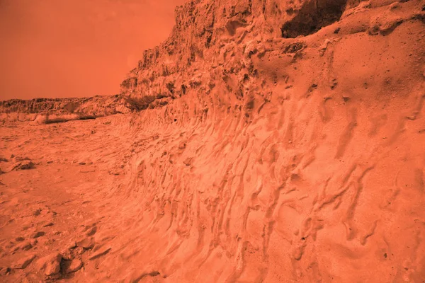 Vue de la planète terrestre rouge — Photo