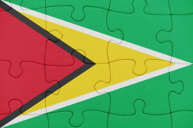 guyana ulusal bayrak ile bulmaca.
