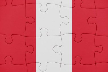 peru ulusal bayrak ile bulmaca.