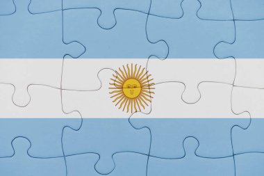 Arjantin ulusal bayrak ile bulmaca.