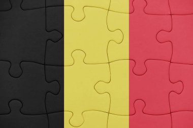 Belçika Ulusal bayrak ile bulmaca.