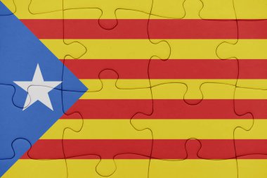 Katalonya Ulusal bayrak ile bulmaca.