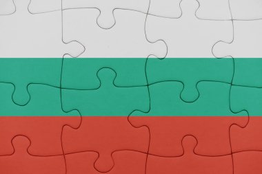Bulgaristan Ulusal bayrak ile bulmaca.