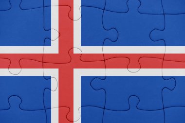 İzlanda bayrağı ile bulmaca.