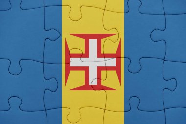 madeira ulusal bayrak ile bulmaca.