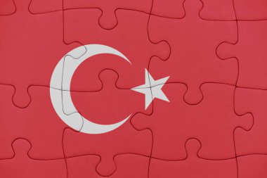 Türkiye'nin ulusal bayrak ile bulmaca.