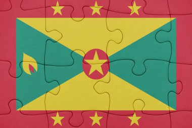 grenada ulusal bayrağı ile bulmaca.