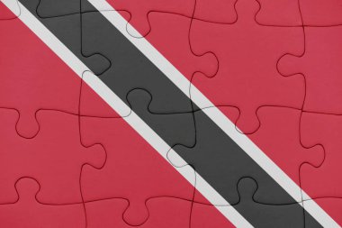 trinidad ve tobago ulusal bayrak ile bulmaca.