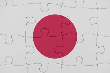 Japonya Ulusal bayrak ile bulmaca.