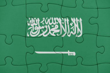 Suudi Arabistan bayrağı ile bulmaca.