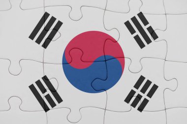Güney Kore bayrağı ile bulmaca.