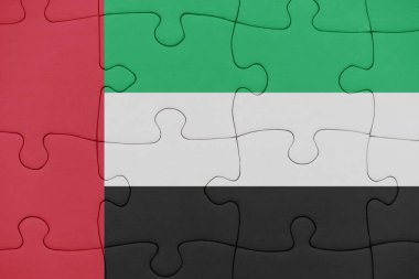 Birleşik Arap Emirlikleri bayrağı ile bulmaca.