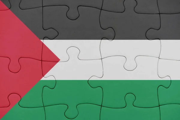 Pussel med den nationella flaggan av Palestina. — Stockfoto
