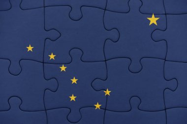 alaska Devlet bayrağı ile bulmaca.