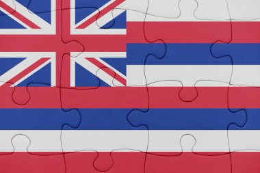 hawaii eyalet bayrağı ile bulmaca.