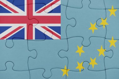 Tuvalu ulusal bayrağı ile bulmaca.