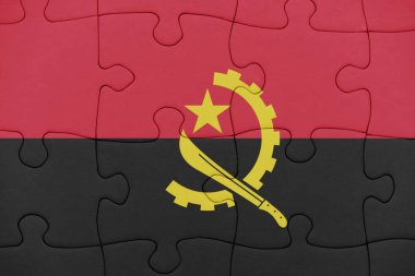 angola ulusal bayrak ile bulmaca.