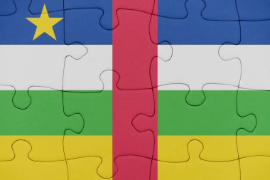 orta Afrika Cumhuriyeti ulusal bayrağı ile bulmaca.