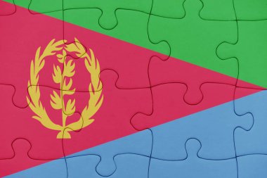 eritre ulusal bayrağı ile bulmaca.