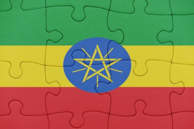 Etiyopya bayrağı ile bulmaca.