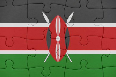 kenya ulusal bayrak ile bulmaca.