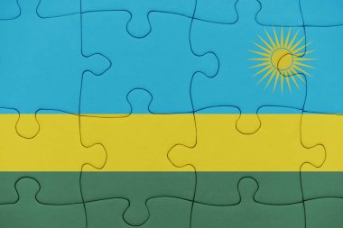 ruanda ulusal bayrağı ile bulmaca.
